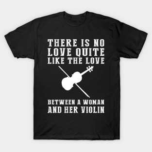 Strings of Love: Celebrate the Unbreakable Bond Between a Man and His Violin! T-Shirt
